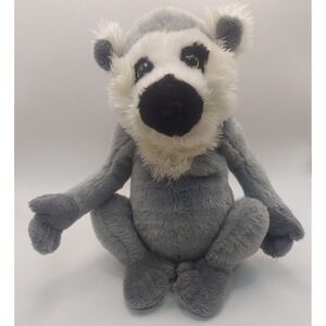 Ganz Webkinz HM369 Ring Tailed Lemur Plush Stuffed Animal Toy Gray Black White 9